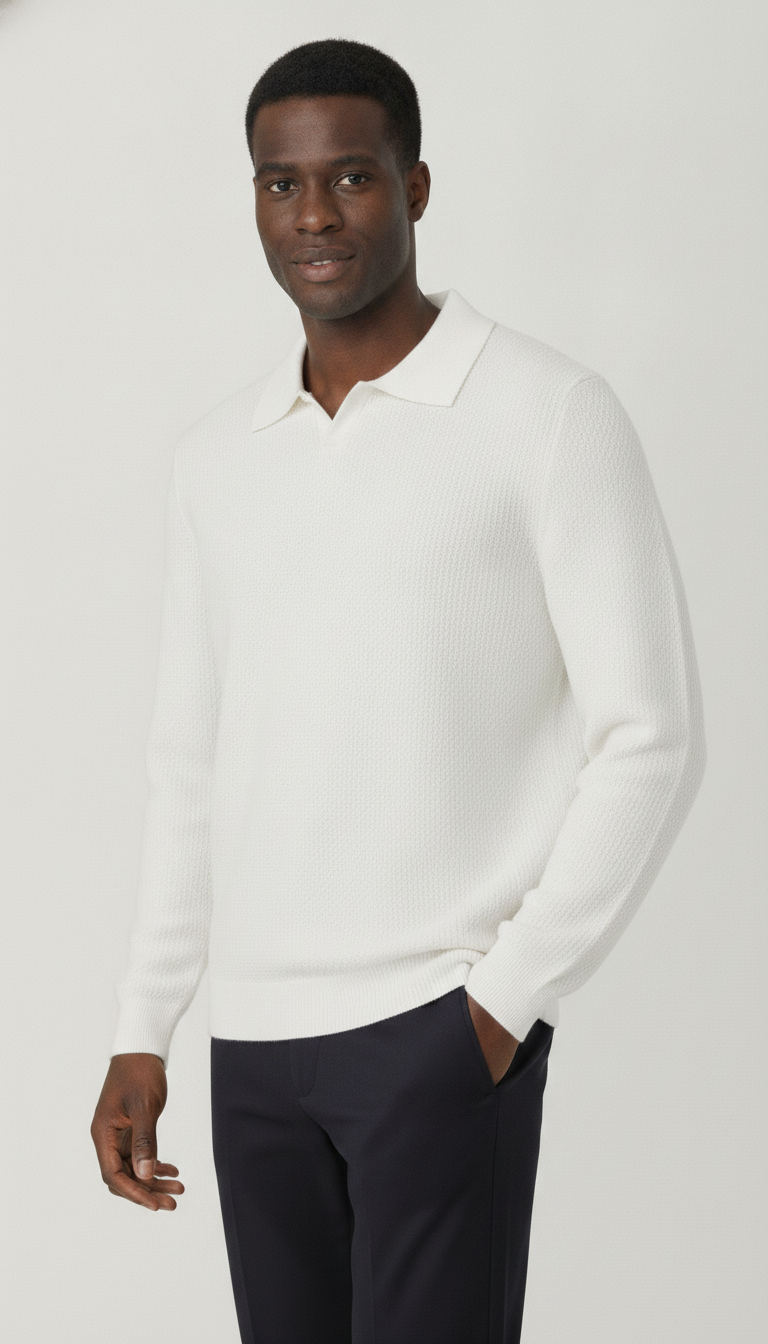 Suéter Masculino Gola Polo