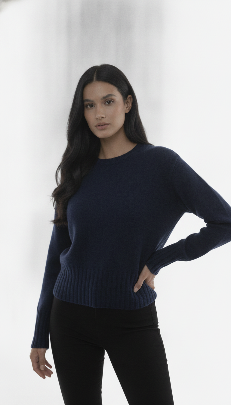 Blusa com Acabamento Canelado