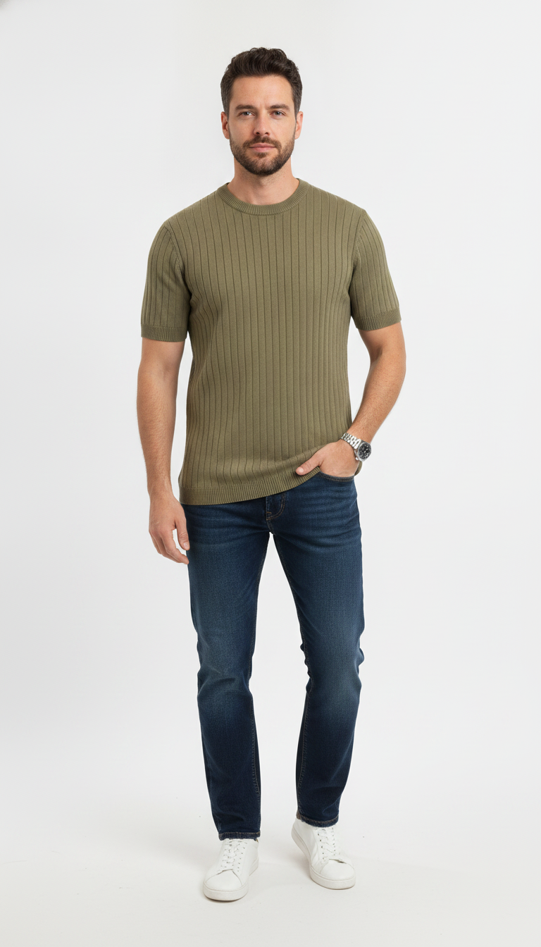 Tshirt Masculina Canelada