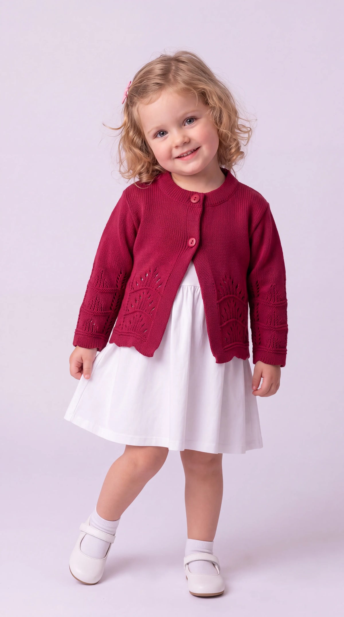 Casaquinho Infantil Rendado