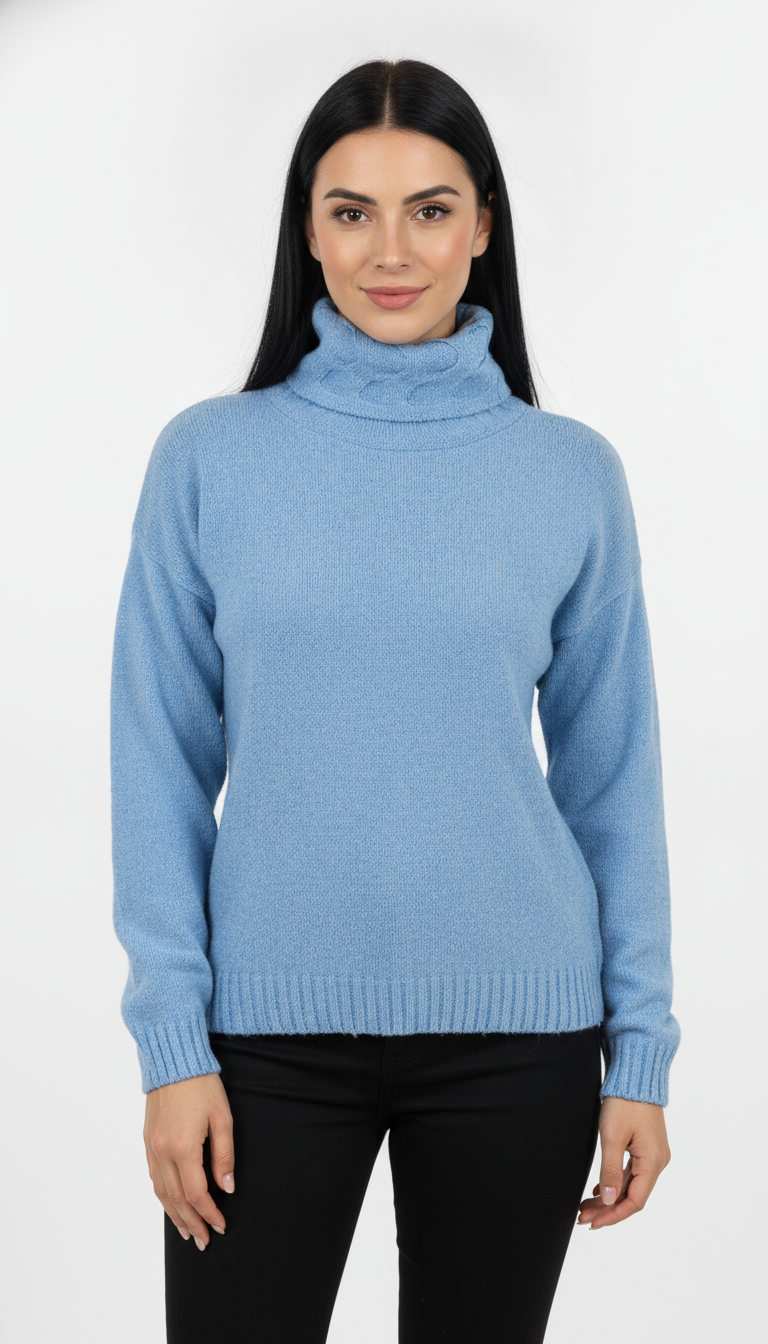 Blusa Mousse Trança na Gola