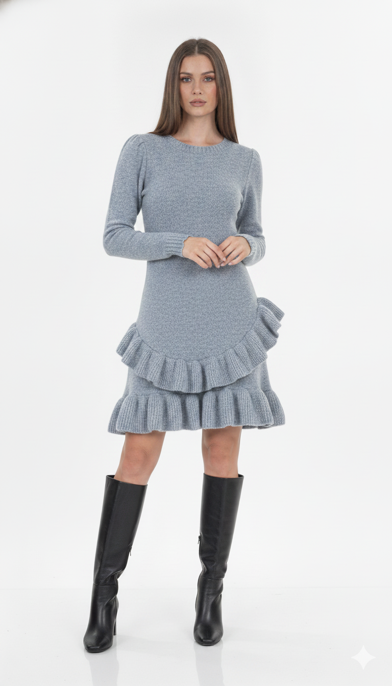 Vestido Babado Mousse