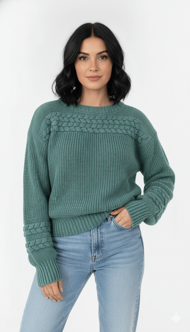 Blusa Tranças Na Gola