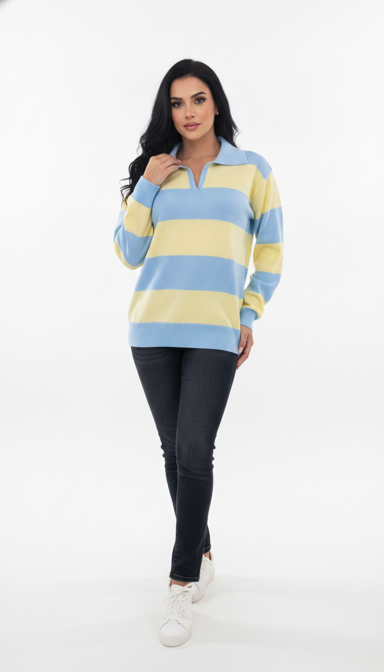 Blusa Gola Polo Listras