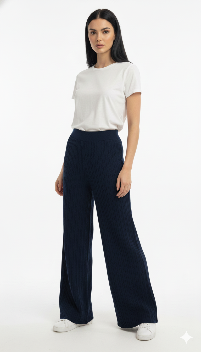 Calça de Modal Trançada