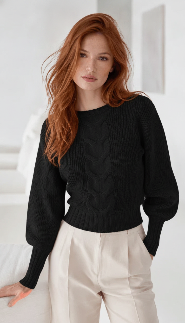 Blusa Básica Trançada
