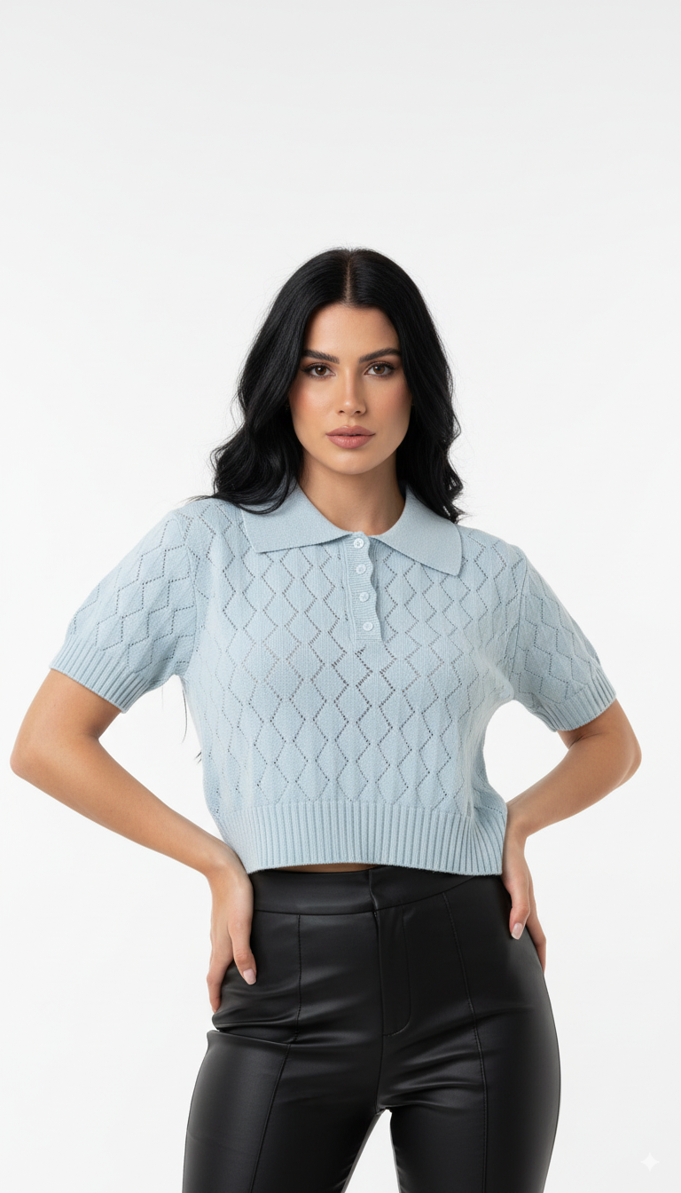 Tshirt Polo Detalhada
