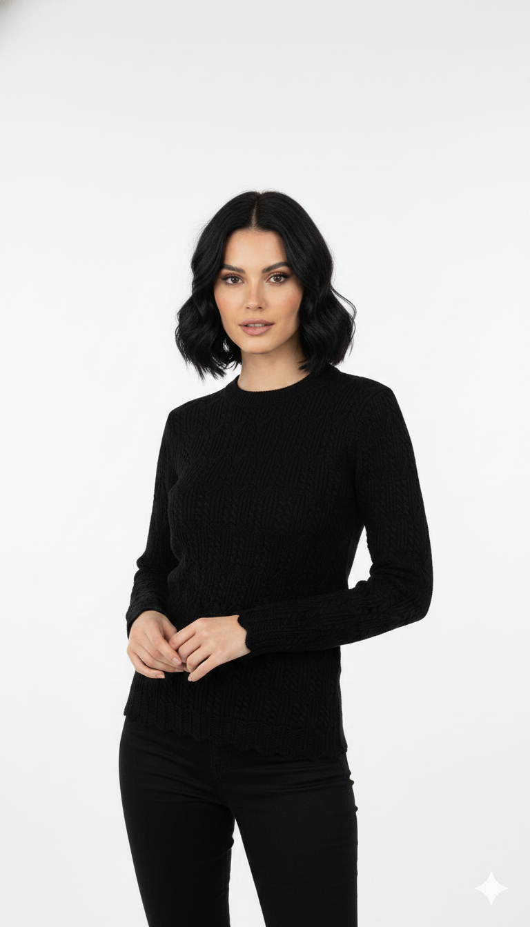 Blusa Tramada Modal