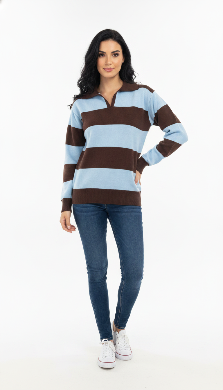 Blusa Gola Polo Listras