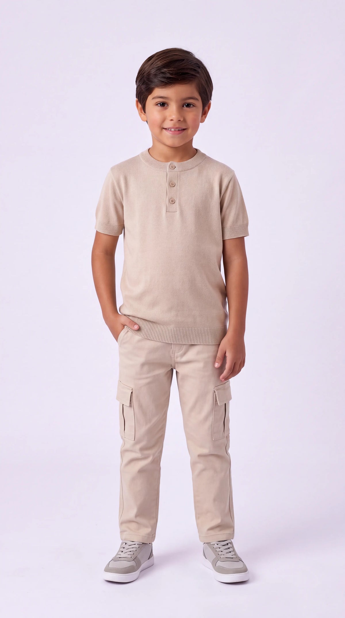 Tshirt Infantil Botões de Modal