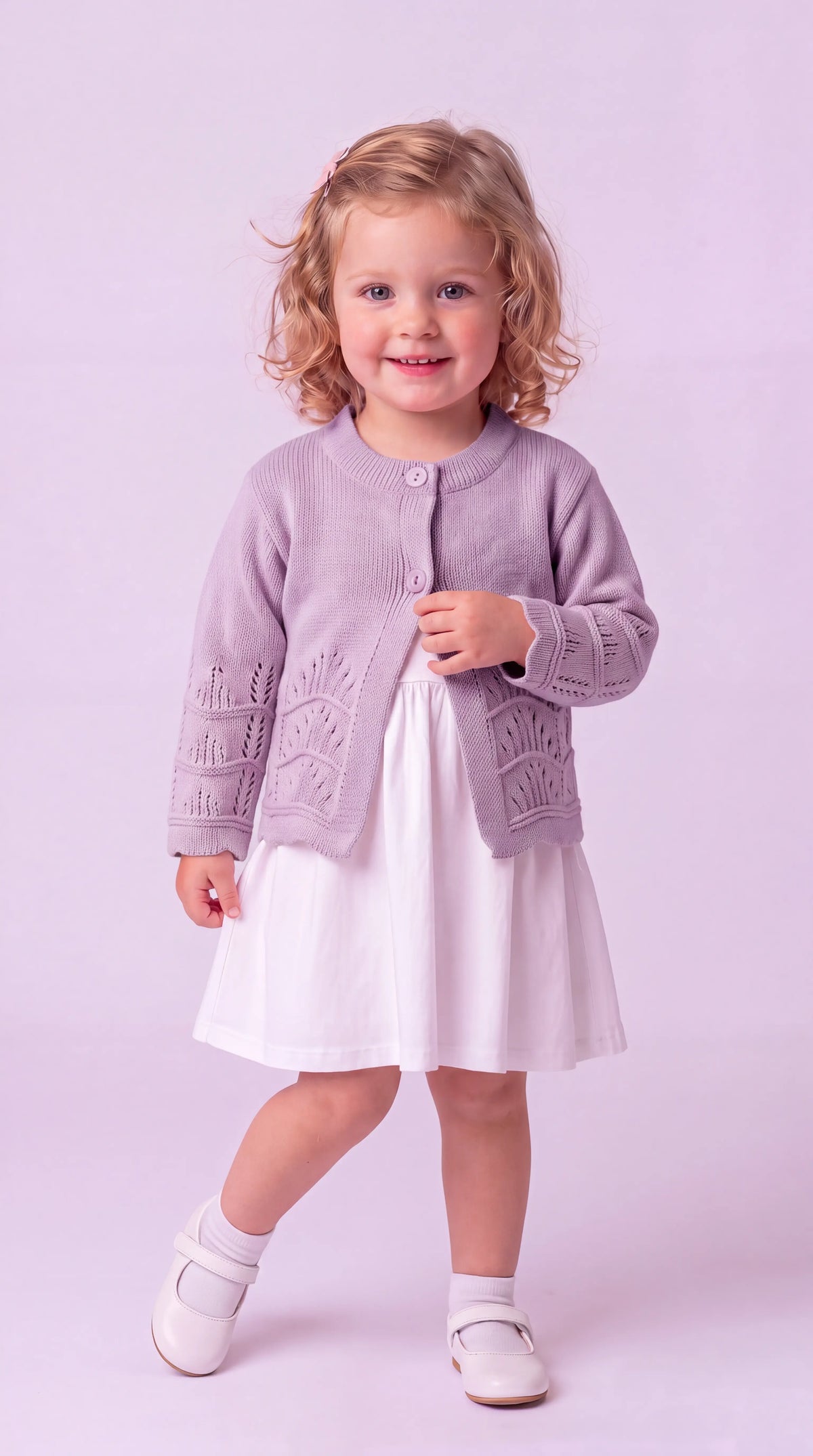 Casaquinho Infantil Rendado