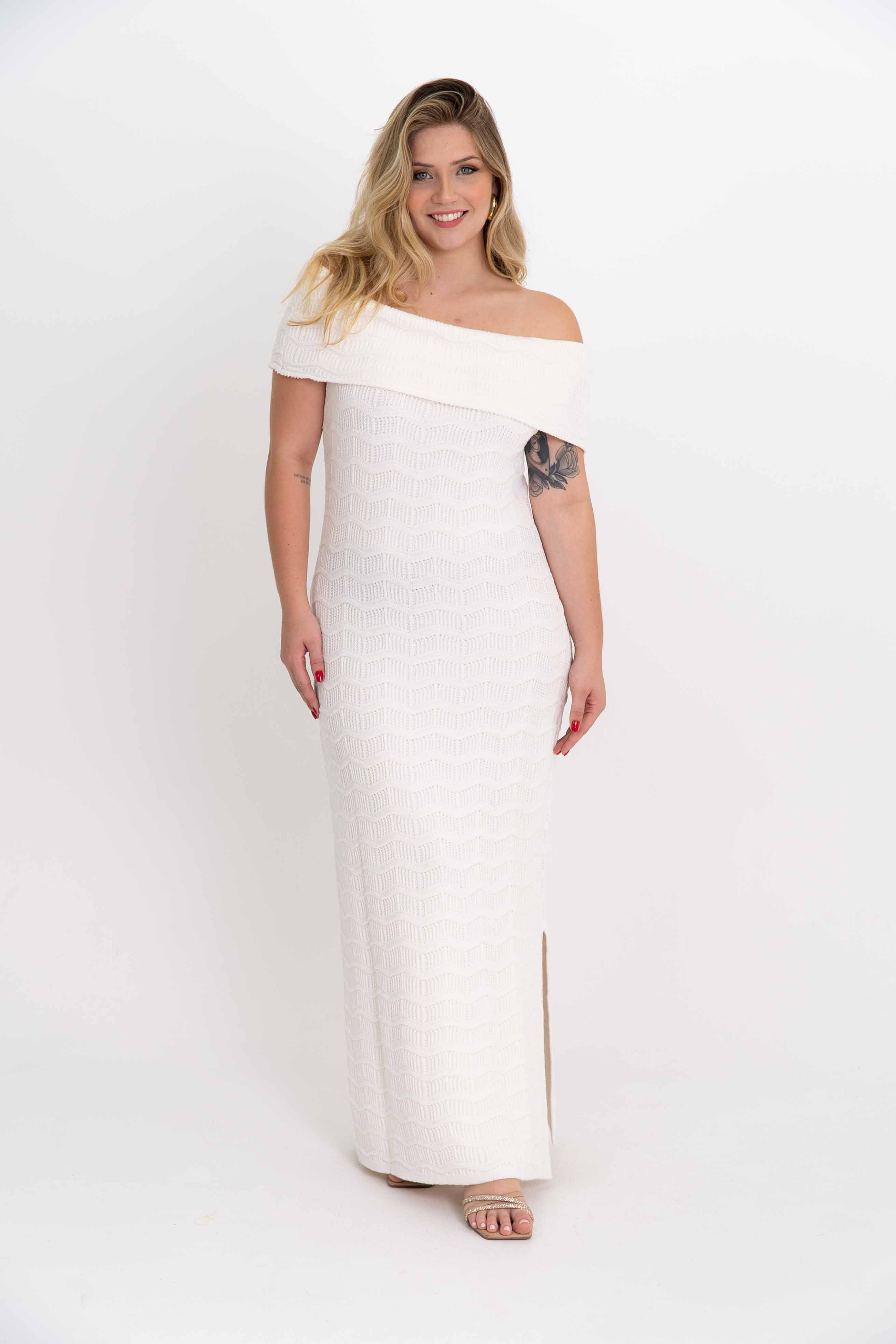 Vestido Ombro A Ombro Ondinhas