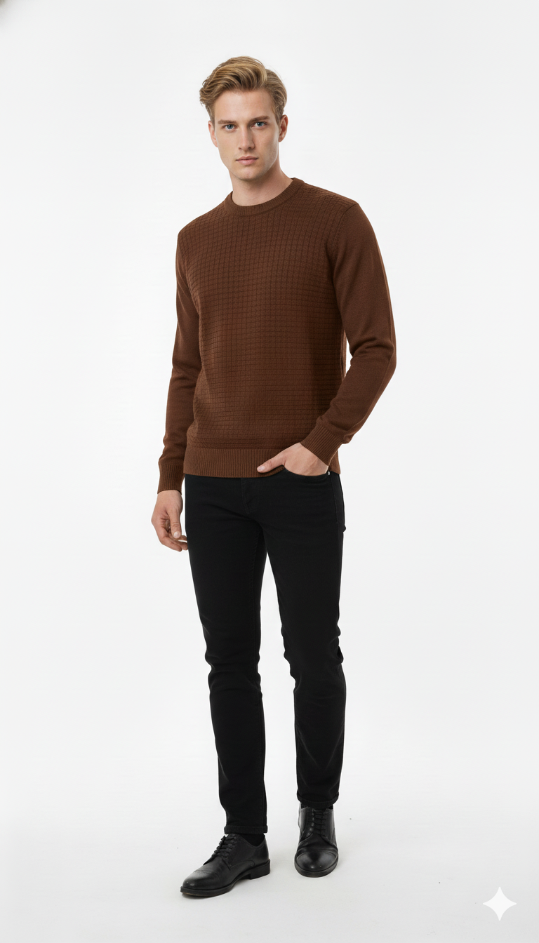 Suéter Quadradinho de Modal